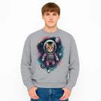Astronaut Cat Illustration - Cute Space Kitten Art Print, Galactic Decor, Cosmic Cat Artwork for Animal Lovers and Space Enthusiasts - Sweatshirt 1758273115379.jpg