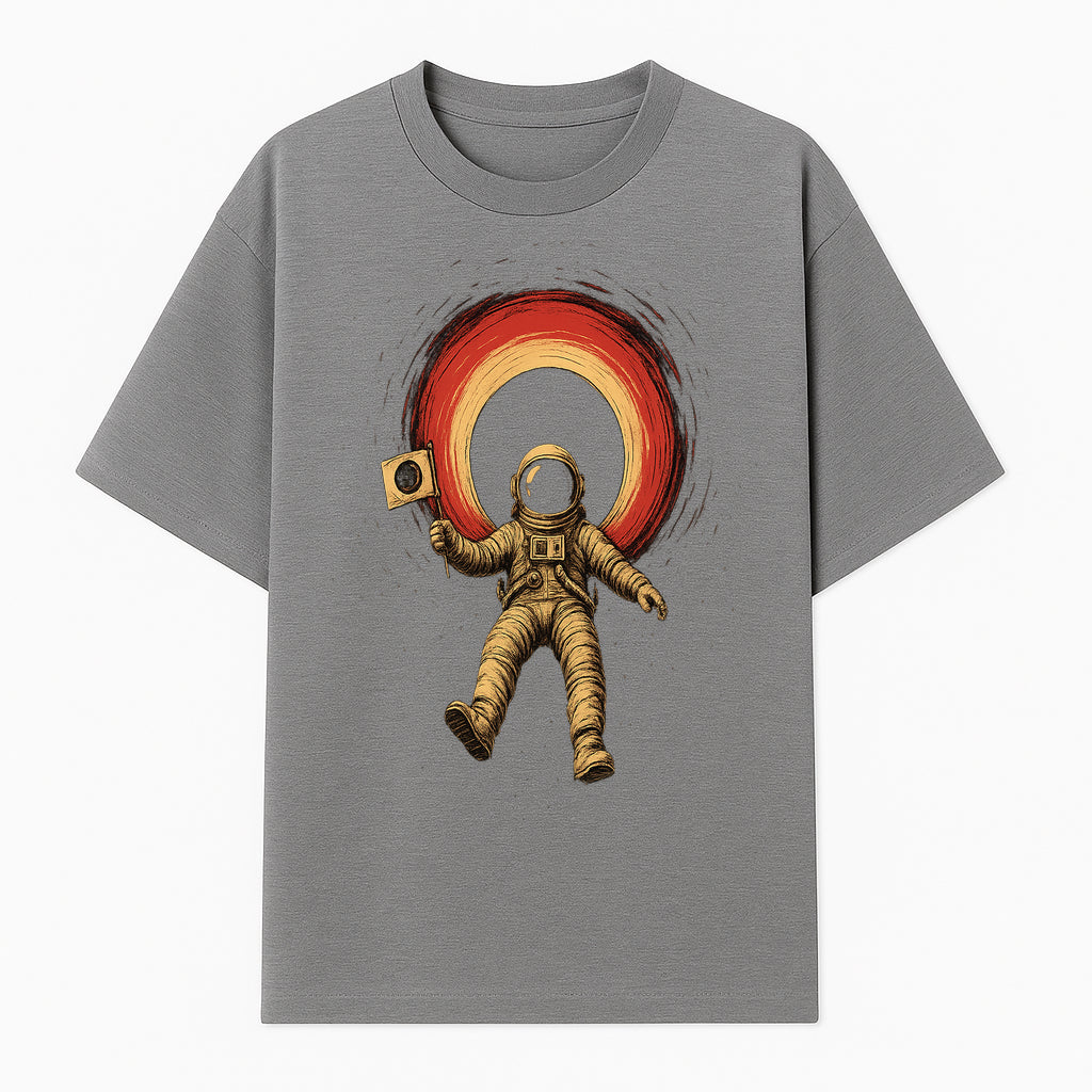 Astronaut in Space with Flag Graphic T-Shirt, Cosmic Adventure Design, Space Exploration Art, Unisex Tee for Sci-Fi Fans, Gift Idea - T-shirt 1758273115462.jpg