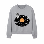 Astro Vinyl Record Player Design - Space-Themed Astronaut Artwork for Music Lovers, Retro Decor, Cosmic Vibes - Sweatshirt 1758273115490.jpg