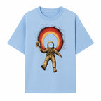 Astronaut in Space with Flag Graphic T-Shirt, Cosmic Adventure Design, Space Exploration Art, Unisex Tee for Sci-Fi Fans, Gift Idea - T-shirt 1758273115639.jpg