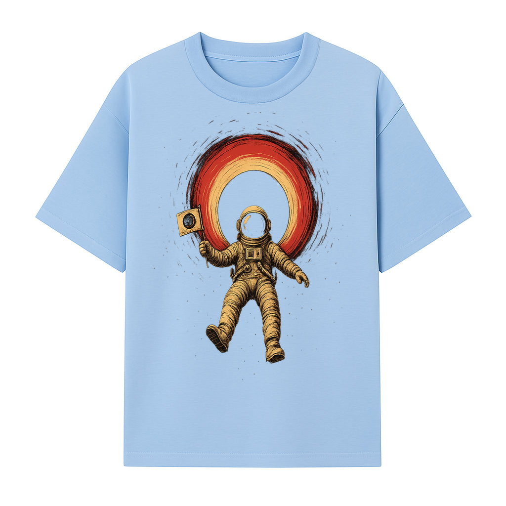 Astronaut in Space with Flag Graphic T-Shirt, Cosmic Adventure Design, Space Exploration Art, Unisex Tee for Sci-Fi Fans, Gift Idea - T-shirt 1758273115639.jpg