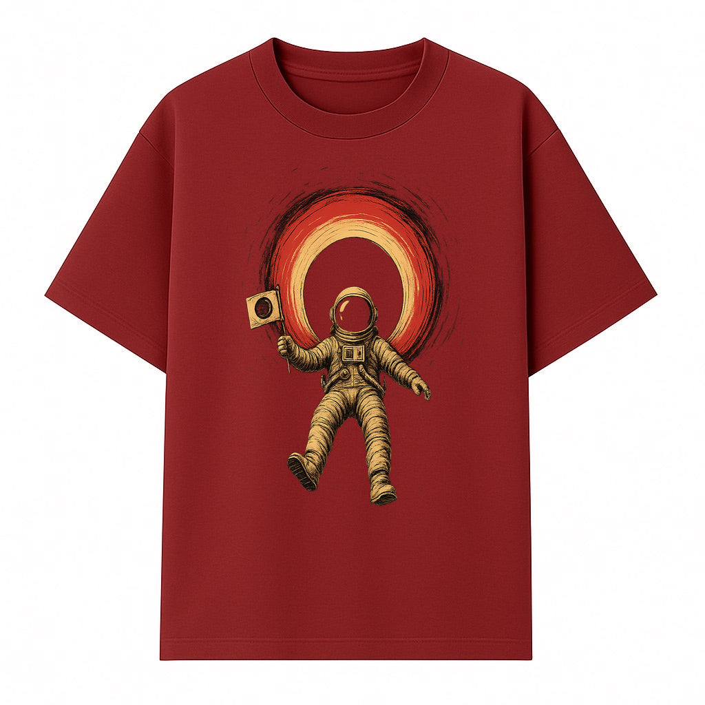 Astronaut in Space with Flag Graphic T-Shirt, Cosmic Adventure Design, Space Exploration Art, Unisex Tee for Sci-Fi Fans, Gift Idea - T-shirt 1758273115965.jpg
