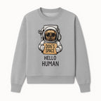 Astronaut Dog's Space Hello Human T-Shirt | Cute Dog Lover Graphic Tee | Unique Gift for Pet Owners | Fun Space-Themed Apparel - Sweatshirt 1758273116004.jpg