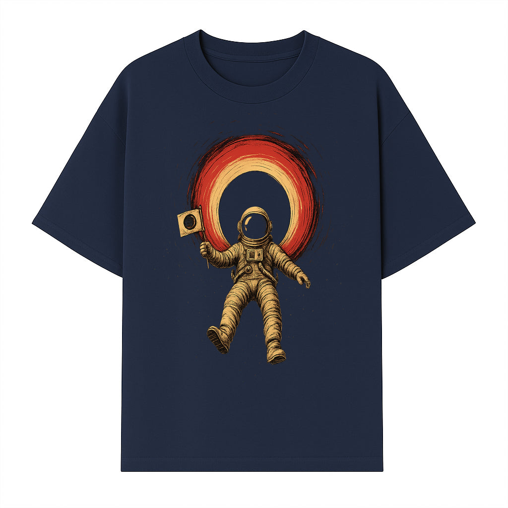 Astronaut in Space with Flag Graphic T-Shirt, Cosmic Adventure Design, Space Exploration Art, Unisex Tee for Sci-Fi Fans, Gift Idea - T-shirt 1758273116097.jpg