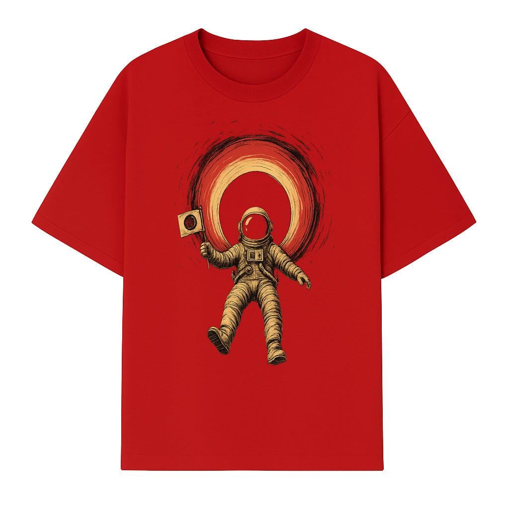 Astronaut in Space with Flag Graphic T-Shirt, Cosmic Adventure Design, Space Exploration Art, Unisex Tee for Sci-Fi Fans, Gift Idea - T-shirt 1758273116243.jpg