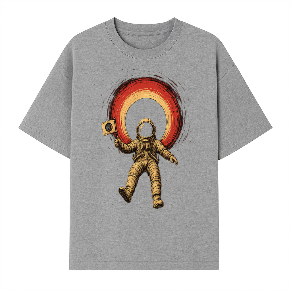 Astronaut in Space with Flag Graphic T-Shirt, Cosmic Adventure Design, Space Exploration Art, Unisex Tee for Sci-Fi Fans, Gift Idea - T-shirt 1758273116465.jpg