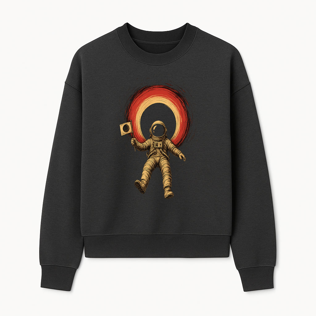 Astronaut in Space with Flag Graphic T-Shirt, Cosmic Adventure Design, Space Exploration Art, Unisex Tee for Sci-Fi Fans, Gift Idea - Sweatshirt 1758273118293.jpg
