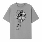 Astronaut Holding Planet Balloons Graphic T-Shirt | Space Adventure Design | Galaxy-Themed Apparel for Kids and Adults - T-shirt 1758273118315.jpg
