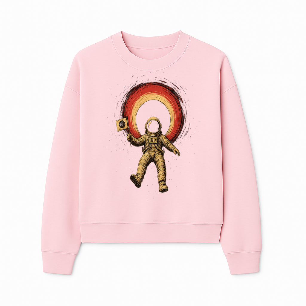 Astronaut in Space with Flag Graphic T-Shirt, Cosmic Adventure Design, Space Exploration Art, Unisex Tee for Sci-Fi Fans, Gift Idea - Sweatshirt 1758273118831.jpg