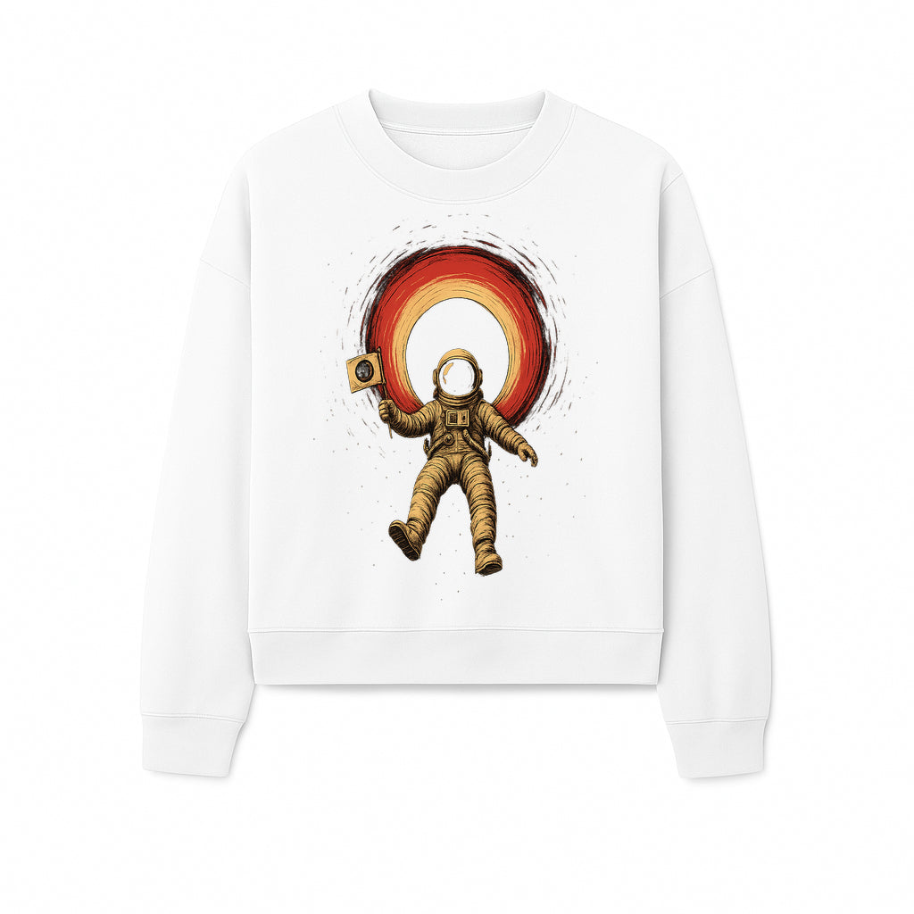 Astronaut in Space with Flag Graphic T-Shirt, Cosmic Adventure Design, Space Exploration Art, Unisex Tee for Sci-Fi Fans, Gift Idea - Sweatshirt 1758273119613.jpg