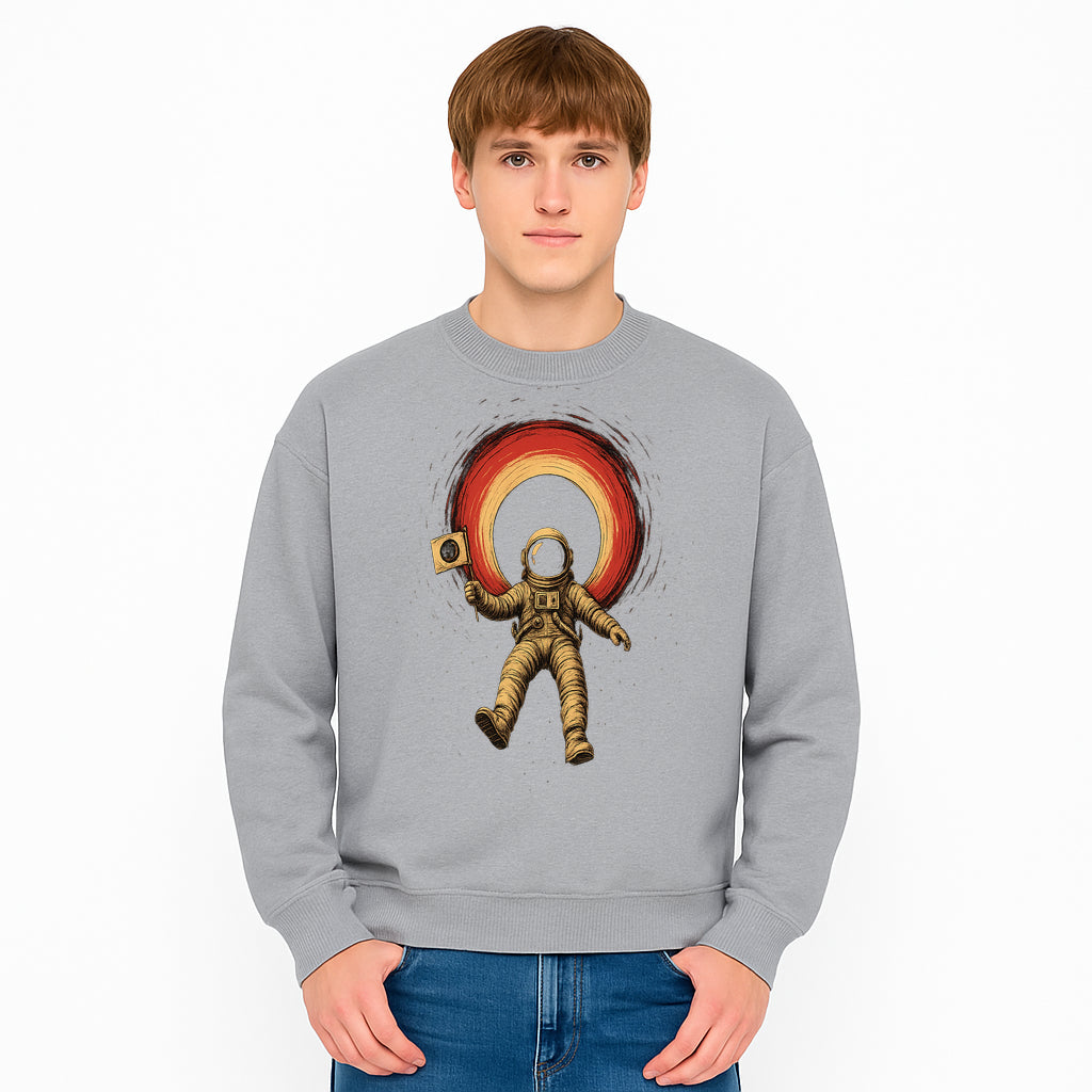 Astronaut in Space with Flag Graphic T-Shirt, Cosmic Adventure Design, Space Exploration Art, Unisex Tee for Sci-Fi Fans, Gift Idea - Sweatshirt 1758273120749.jpg