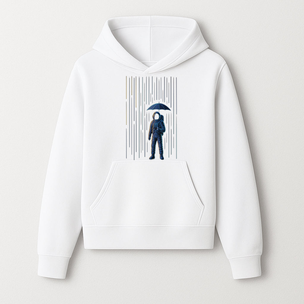 Abstract Astronaut Art Print with Umbrella, Cosmic Rain Theme, Space Decor for Home or Office, Unique Astronaut Wall Artwork - Hoodie 1758273120885.jpg