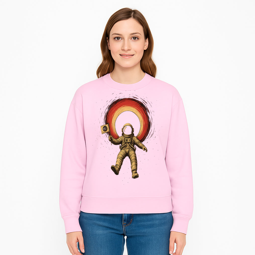 Astronaut in Space with Flag Graphic T-Shirt, Cosmic Adventure Design, Space Exploration Art, Unisex Tee for Sci-Fi Fans, Gift Idea - Sweatshirt 1758273120905.jpg