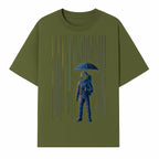 Abstract Astronaut Art Print with Umbrella, Cosmic Rain Theme, Space Decor for Home or Office, Unique Astronaut Wall Artwork - T-shirt 1758273122684.jpg