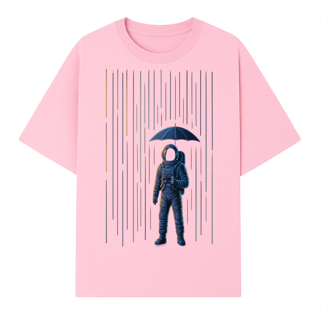 Abstract Astronaut Art Print with Umbrella, Cosmic Rain Theme, Space Decor for Home or Office, Unique Astronaut Wall Artwork - T-shirt 1758273123106.jpg