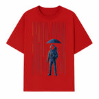 Abstract Astronaut Art Print with Umbrella, Cosmic Rain Theme, Space Decor for Home or Office, Unique Astronaut Wall Artwork - T-shirt 1758273123552.jpg