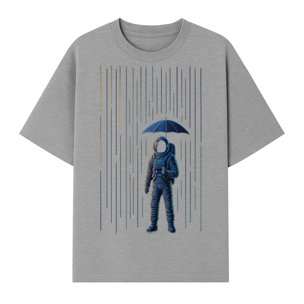 Abstract Astronaut Art Print with Umbrella, Cosmic Rain Theme, Space Decor for Home or Office, Unique Astronaut Wall Artwork - T-shirt 1758273123730.jpg