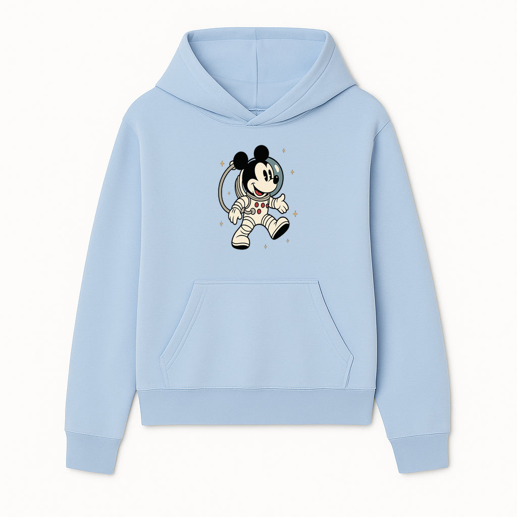 Astronaut Mickey Mouse T-Shirt, Cosmic Disney Apparel, Cute Space Adventure Design, Kid's & Adult Sizes Available - Hoodie 1758273123736.jpg