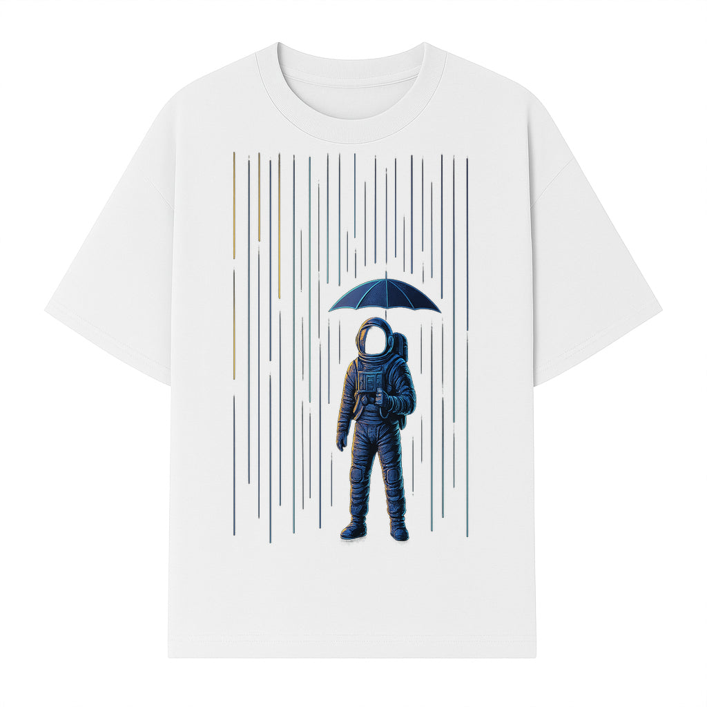 Abstract Astronaut Art Print with Umbrella, Cosmic Rain Theme, Space Decor for Home or Office, Unique Astronaut Wall Artwork - T-shirt 1758273123874.jpg