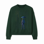 Abstract Astronaut Art Print with Umbrella, Cosmic Rain Theme, Space Decor for Home or Office, Unique Astronaut Wall Artwork - Sweatshirt 1758273125882.jpg