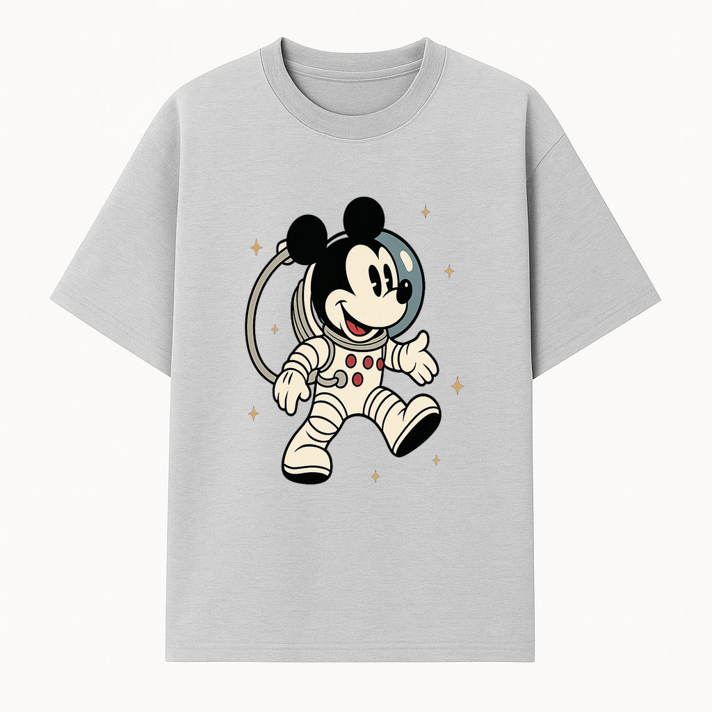 Astronaut Mickey Mouse T-Shirt, Cosmic Disney Apparel, Cute Space Adventure Design, Kid's & Adult Sizes Available - T-shirt 1758273126084.jpg
