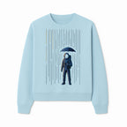 Abstract Astronaut Art Print with Umbrella, Cosmic Rain Theme, Space Decor for Home or Office, Unique Astronaut Wall Artwork - Sweatshirt 1758273126168.jpg