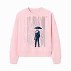 Abstract Astronaut Art Print with Umbrella, Cosmic Rain Theme, Space Decor for Home or Office, Unique Astronaut Wall Artwork - Sweatshirt 1758273126303.jpg