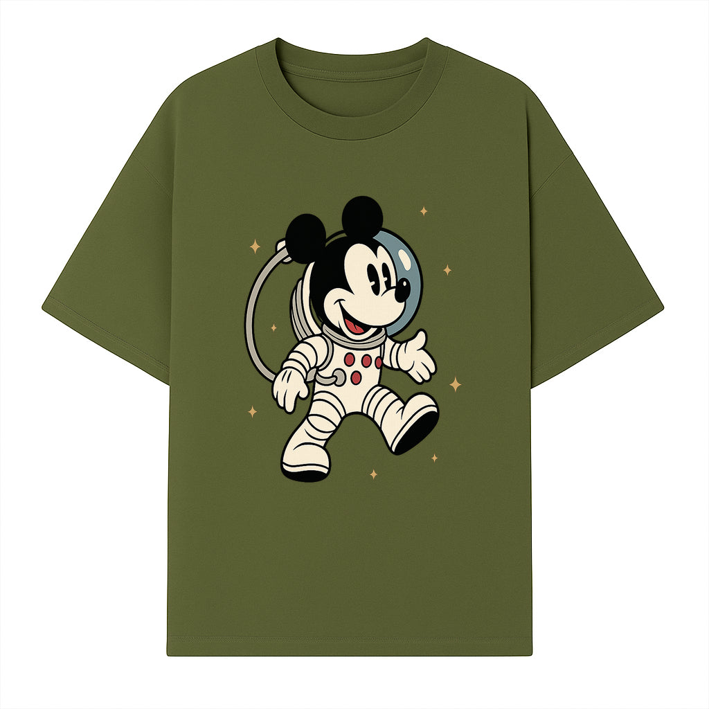 Astronaut Mickey Mouse T-Shirt, Cosmic Disney Apparel, Cute Space Adventure Design, Kid's & Adult Sizes Available - T-shirt 1758273126508.jpg