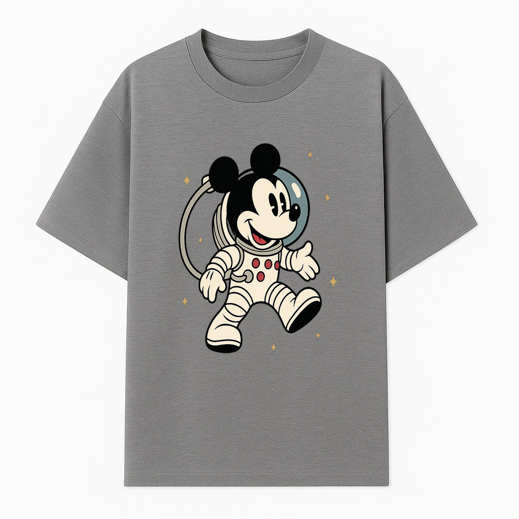 Astronaut Mickey Mouse T-Shirt, Cosmic Disney Apparel, Cute Space Adventure Design, Kid's & Adult Sizes Available - T-shirt 1758273126652.jpg