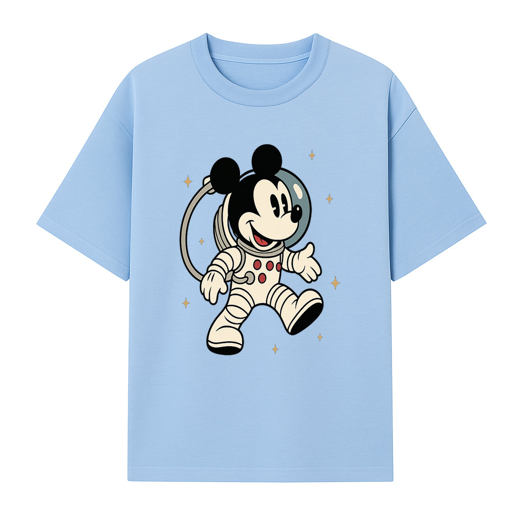Astronaut Mickey Mouse T-Shirt, Cosmic Disney Apparel, Cute Space Adventure Design, Kid's & Adult Sizes Available - T-shirt 1758273126829.jpg