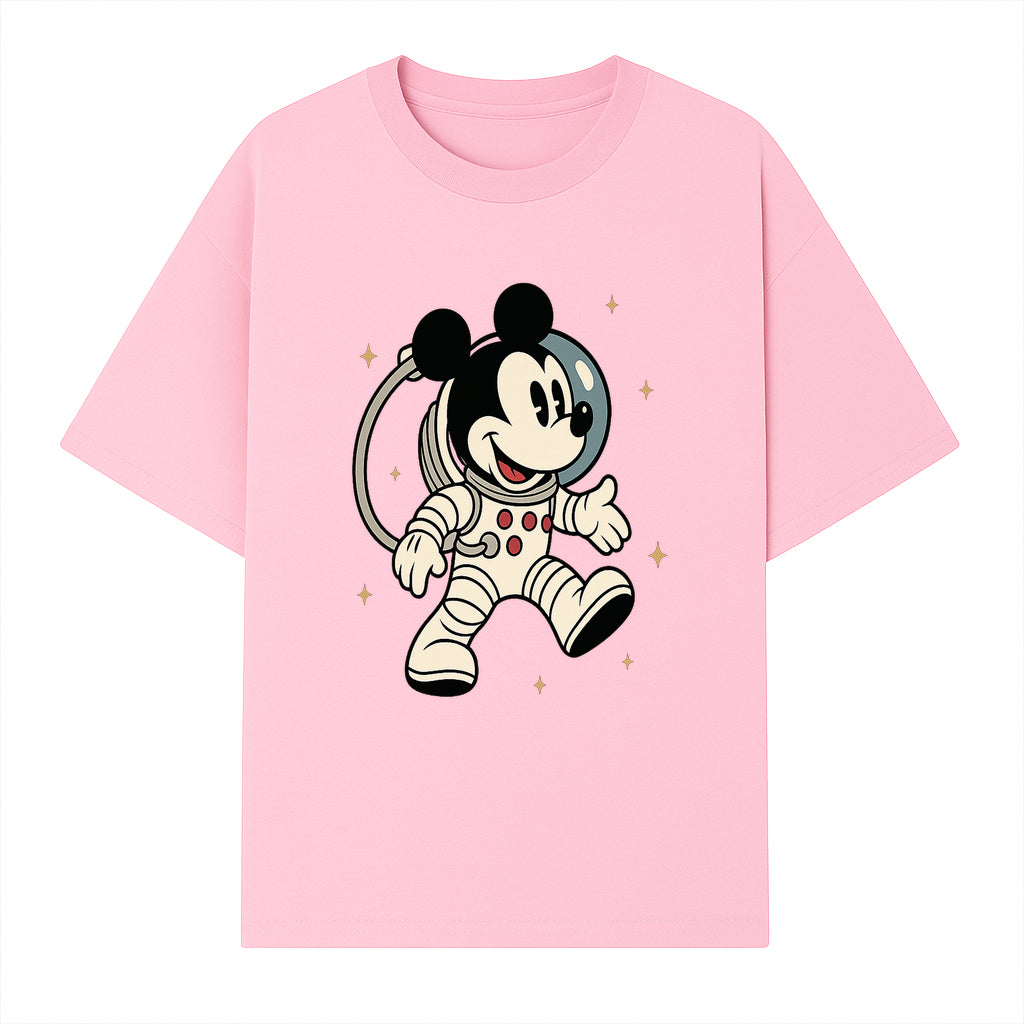 Astronaut Mickey Mouse T-Shirt, Cosmic Disney Apparel, Cute Space Adventure Design, Kid's & Adult Sizes Available - T-shirt 1758273126952.jpg