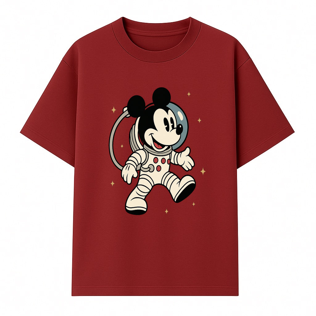 Astronaut Mickey Mouse T-Shirt, Cosmic Disney Apparel, Cute Space Adventure Design, Kid's & Adult Sizes Available - T-shirt 1758273127092.jpg