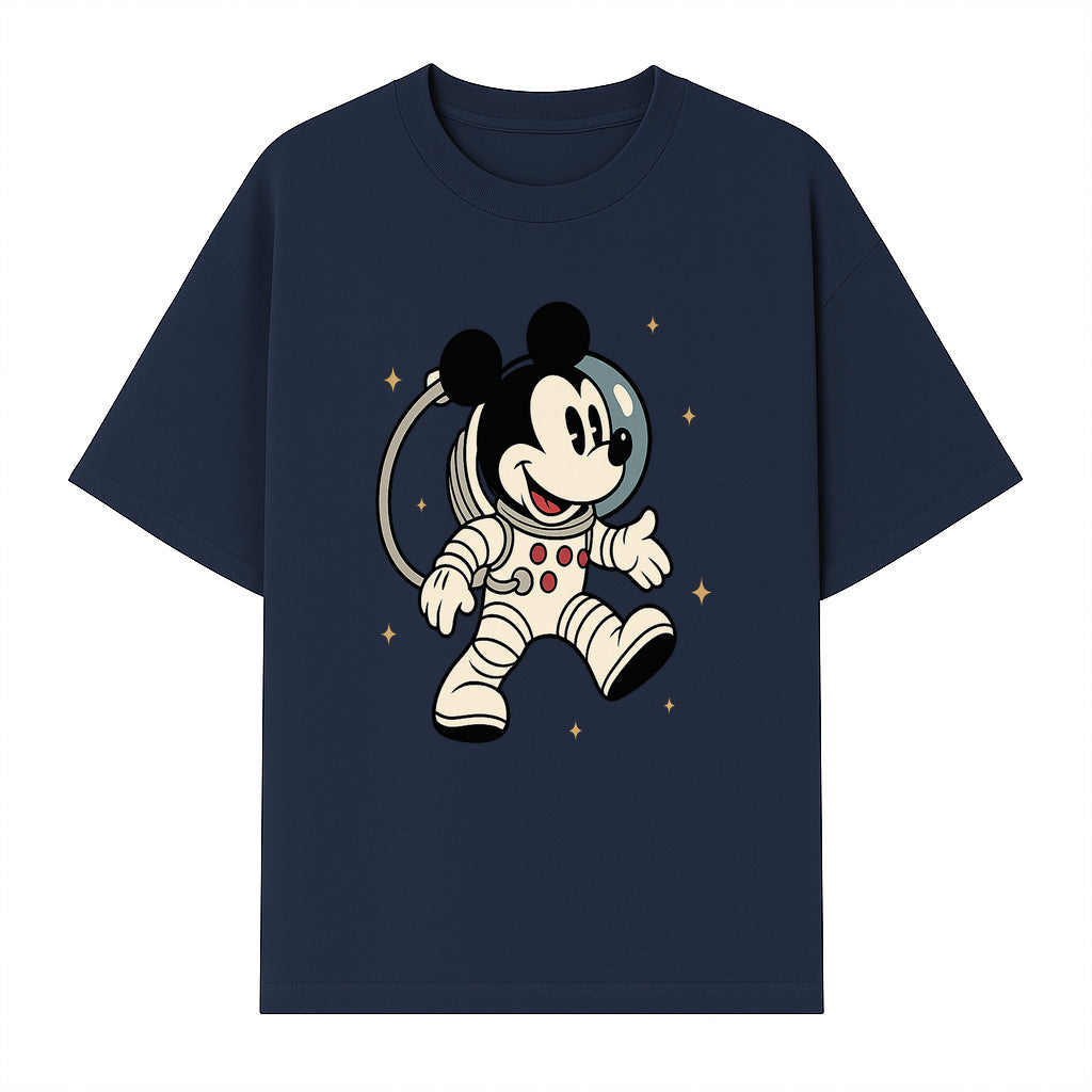 Astronaut Mickey Mouse T-Shirt, Cosmic Disney Apparel, Cute Space Adventure Design, Kid's & Adult Sizes Available - T-shirt 1758273127244.jpg