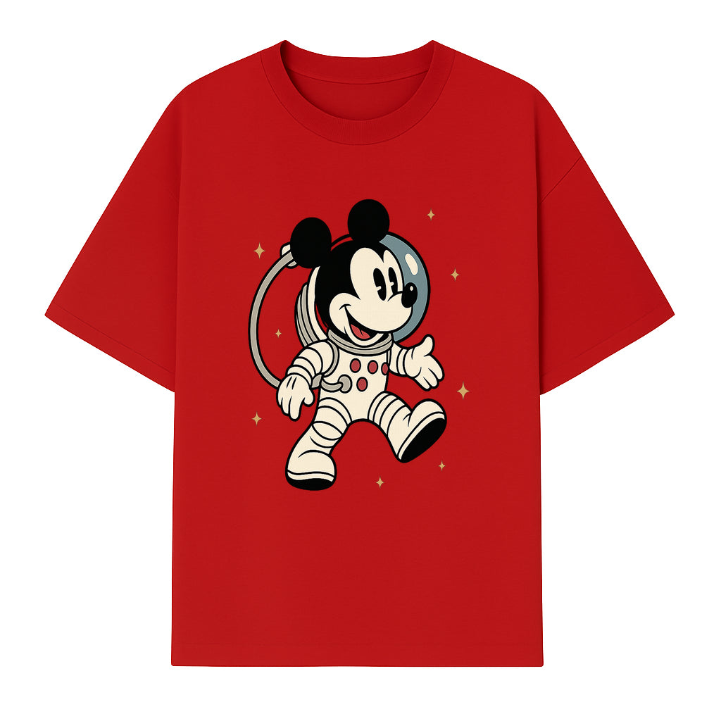 Astronaut Mickey Mouse T-Shirt, Cosmic Disney Apparel, Cute Space Adventure Design, Kid's & Adult Sizes Available - T-shirt 1758273127364.jpg