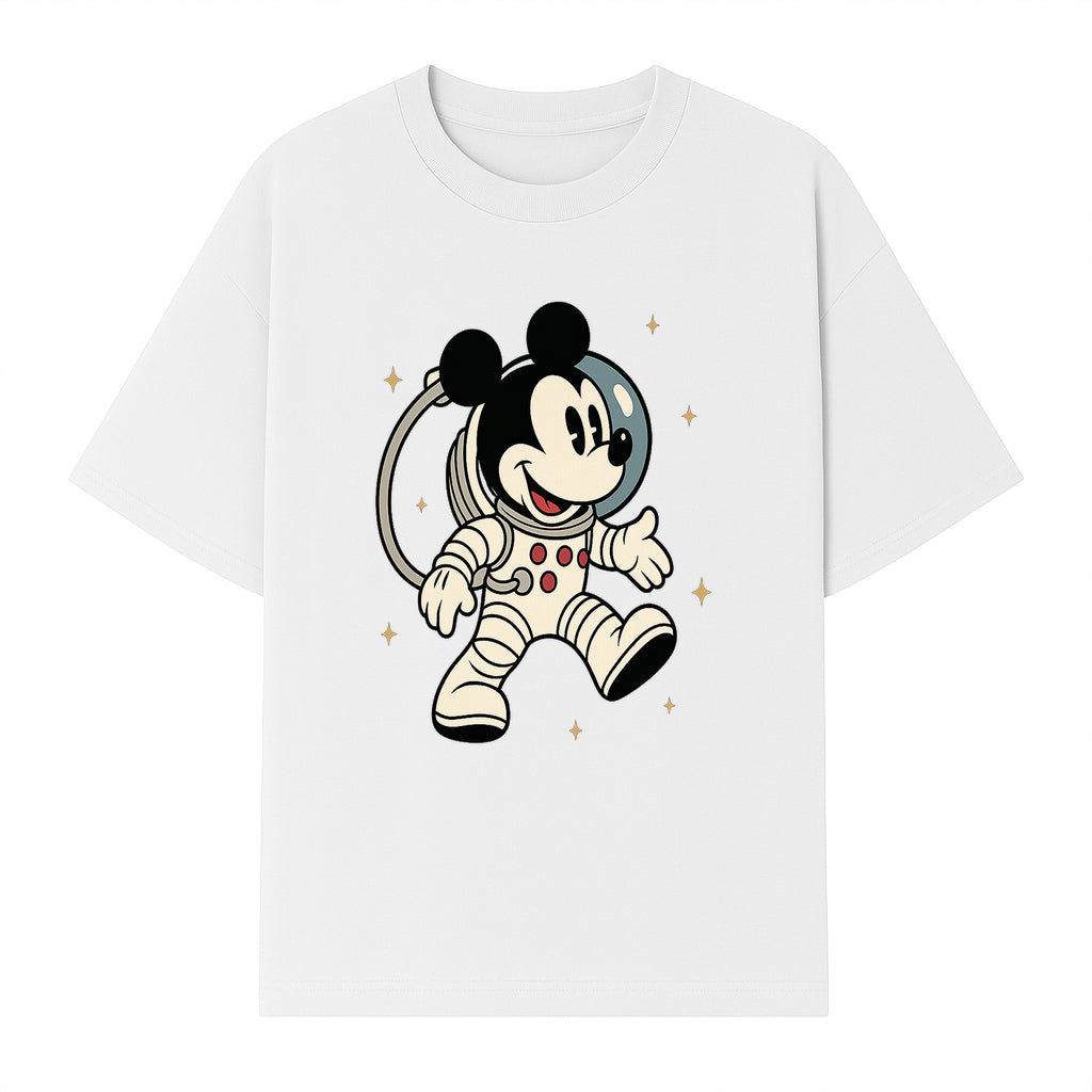 Astronaut Mickey Mouse T-Shirt, Cosmic Disney Apparel, Cute Space Adventure Design, Kid's & Adult Sizes Available - T-shirt 1758273127649.jpg