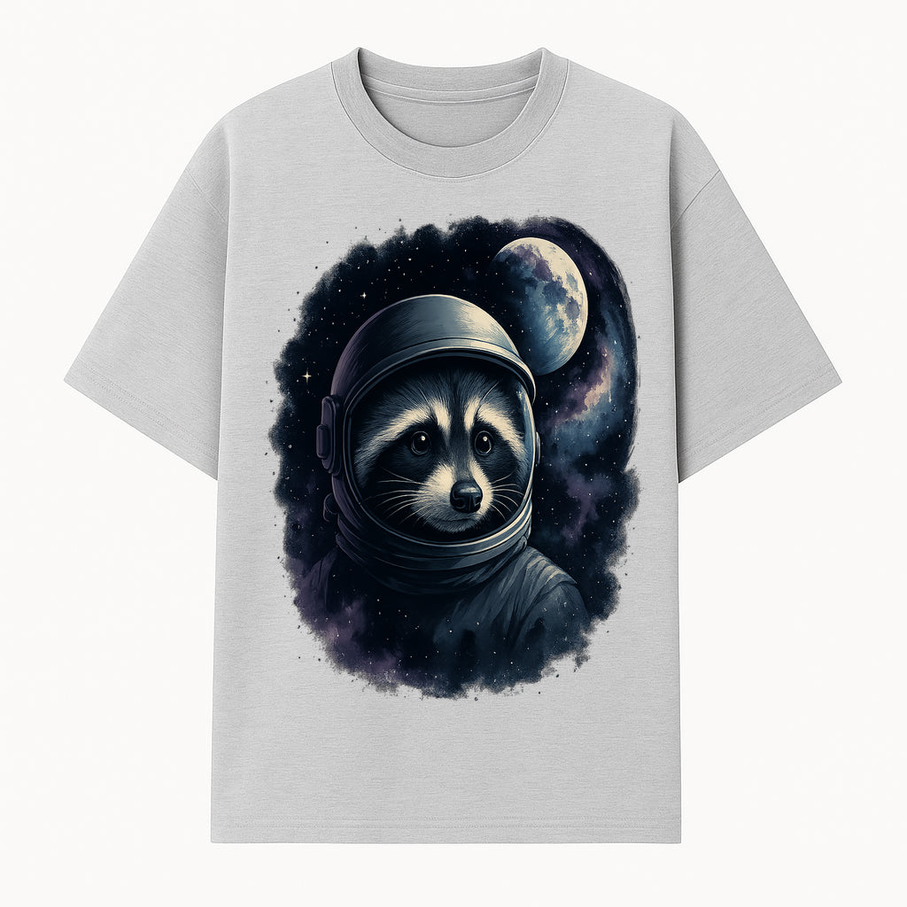 Astronaut Raccoon Illustration | Cosmic Space Art | Cute Space Animal Decor | Galaxy Wall Art | Unique Gift for Animal Lovers - T-shirt 1758273127919.jpg