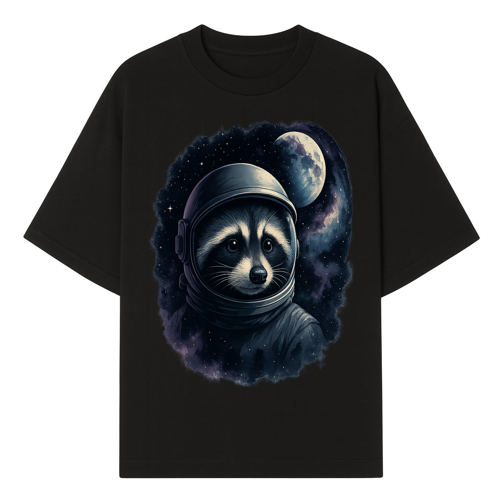 Astronaut Raccoon Illustration | Cosmic Space Art | Cute Space Animal Decor | Galaxy Wall Art | Unique Gift for Animal Lovers - T-shirt 1758273128066.jpg
