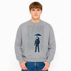 Abstract Astronaut Art Print with Umbrella, Cosmic Rain Theme, Space Decor for Home or Office, Unique Astronaut Wall Artwork - Sweatshirt 1758273128159.jpg