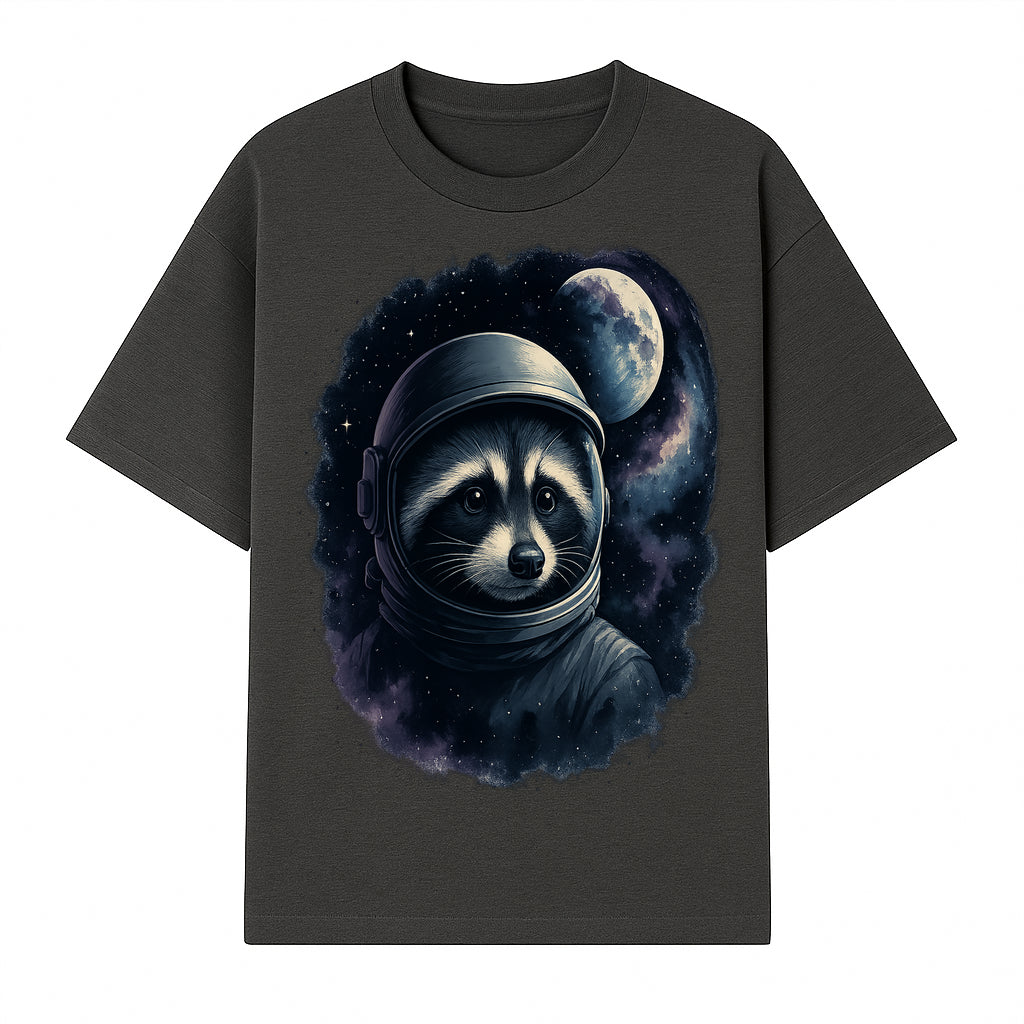 Astronaut Raccoon Illustration | Cosmic Space Art | Cute Space Animal Decor | Galaxy Wall Art | Unique Gift for Animal Lovers - T-shirt 1758273128188.jpg