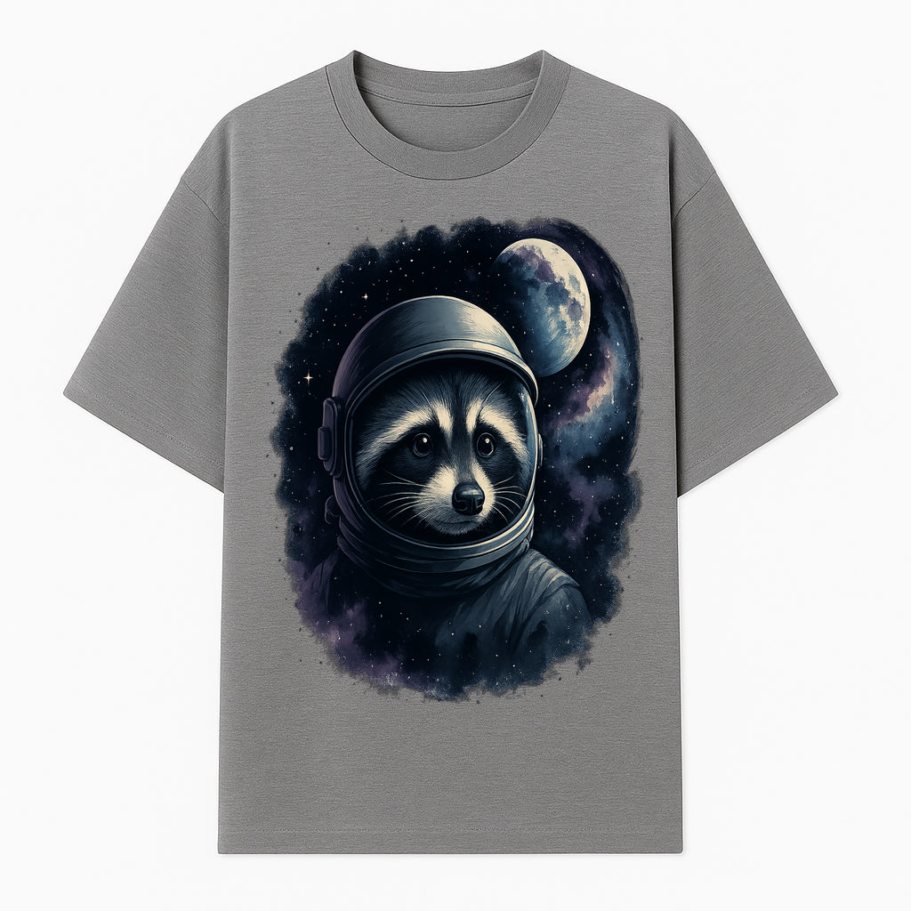 Astronaut Raccoon Illustration | Cosmic Space Art | Cute Space Animal Decor | Galaxy Wall Art | Unique Gift for Animal Lovers - T-shirt 1758273128478.jpg