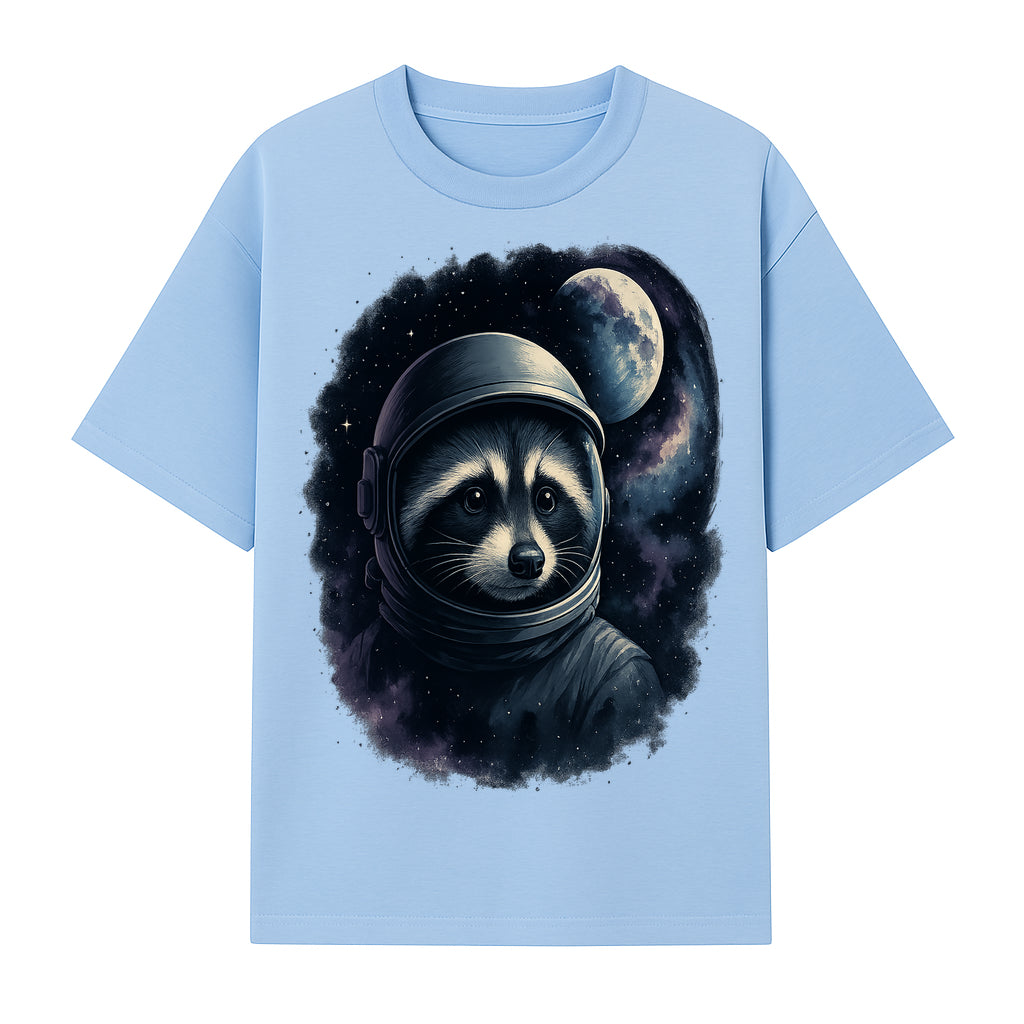 Astronaut Raccoon Illustration | Cosmic Space Art | Cute Space Animal Decor | Galaxy Wall Art | Unique Gift for Animal Lovers - T-shirt 1758273128658.jpg