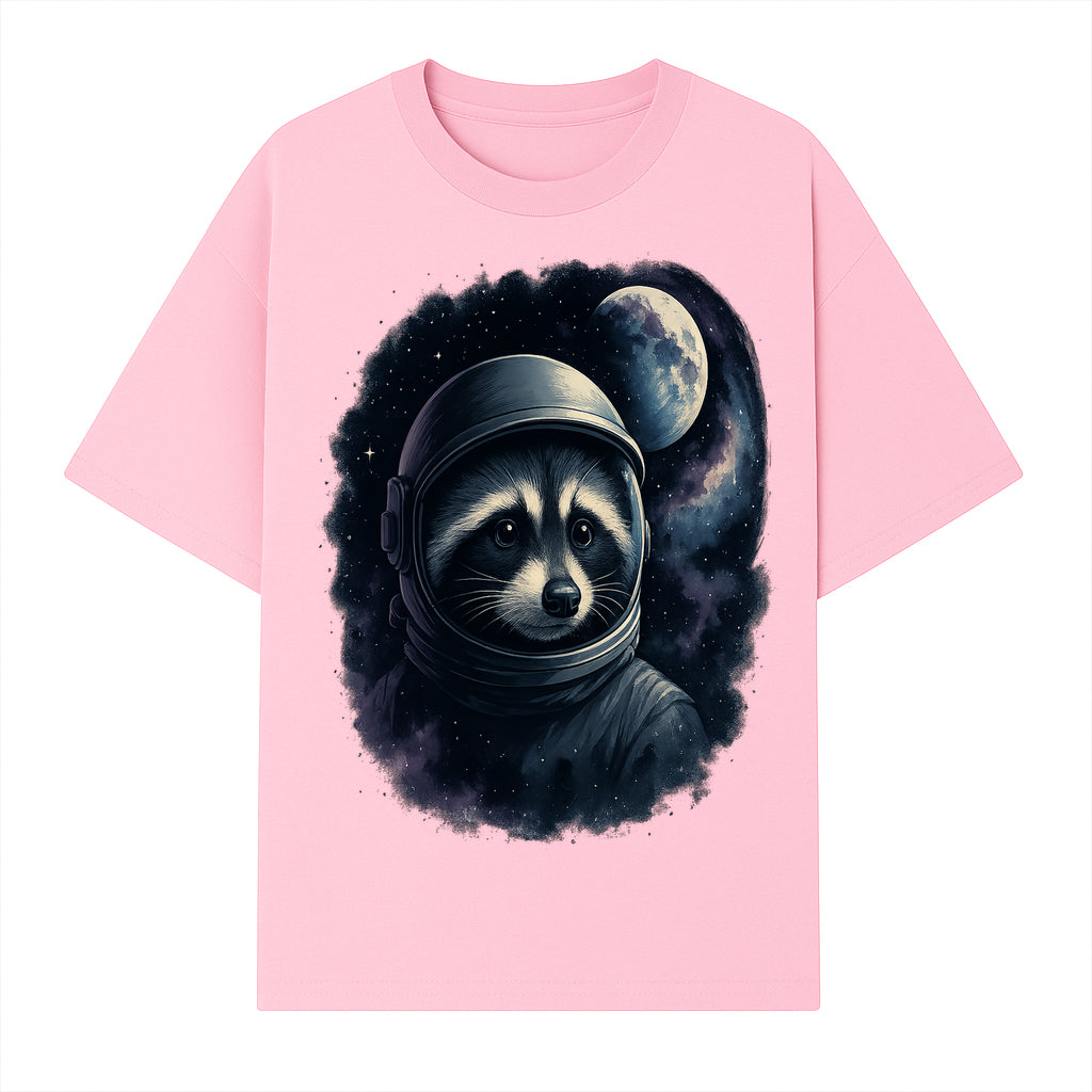 Astronaut Raccoon Illustration | Cosmic Space Art | Cute Space Animal Decor | Galaxy Wall Art | Unique Gift for Animal Lovers - T-shirt 1758273128781.jpg