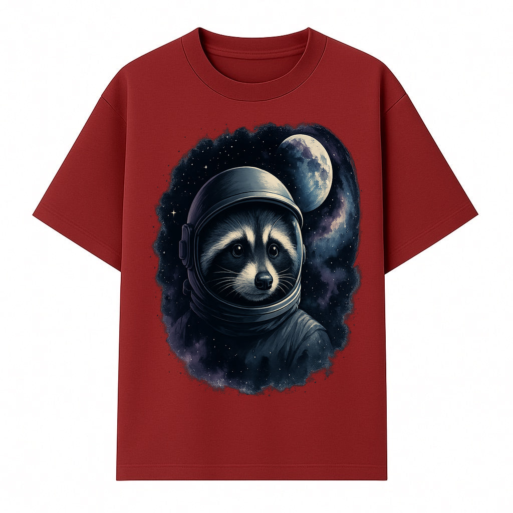 Astronaut Raccoon Illustration | Cosmic Space Art | Cute Space Animal Decor | Galaxy Wall Art | Unique Gift for Animal Lovers - T-shirt 1758273128907.jpg