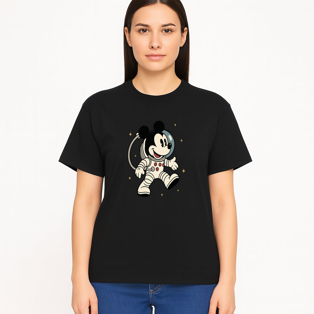 Astronaut Mickey Mouse T-Shirt, Cosmic Disney Apparel, Cute Space Adventure Design, Kid's & Adult Sizes Available - T-shirt 1758273128936.jpg