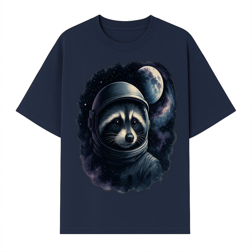 Astronaut Raccoon Illustration | Cosmic Space Art | Cute Space Animal Decor | Galaxy Wall Art | Unique Gift for Animal Lovers - T-shirt 1758273129064.jpg