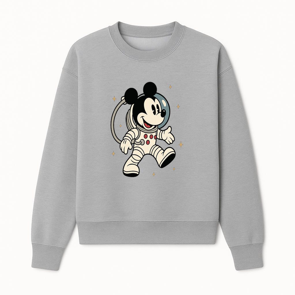 Astronaut Mickey Mouse T-Shirt, Cosmic Disney Apparel, Cute Space Adventure Design, Kid's & Adult Sizes Available - Sweatshirt 1758273129166.jpg