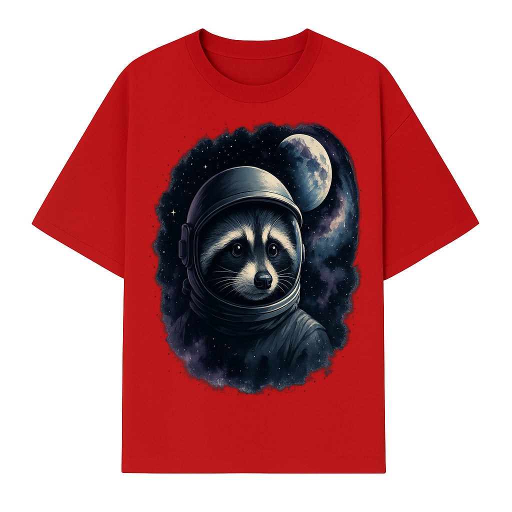 Astronaut Raccoon Illustration | Cosmic Space Art | Cute Space Animal Decor | Galaxy Wall Art | Unique Gift for Animal Lovers - T-shirt 1758273129216.jpg