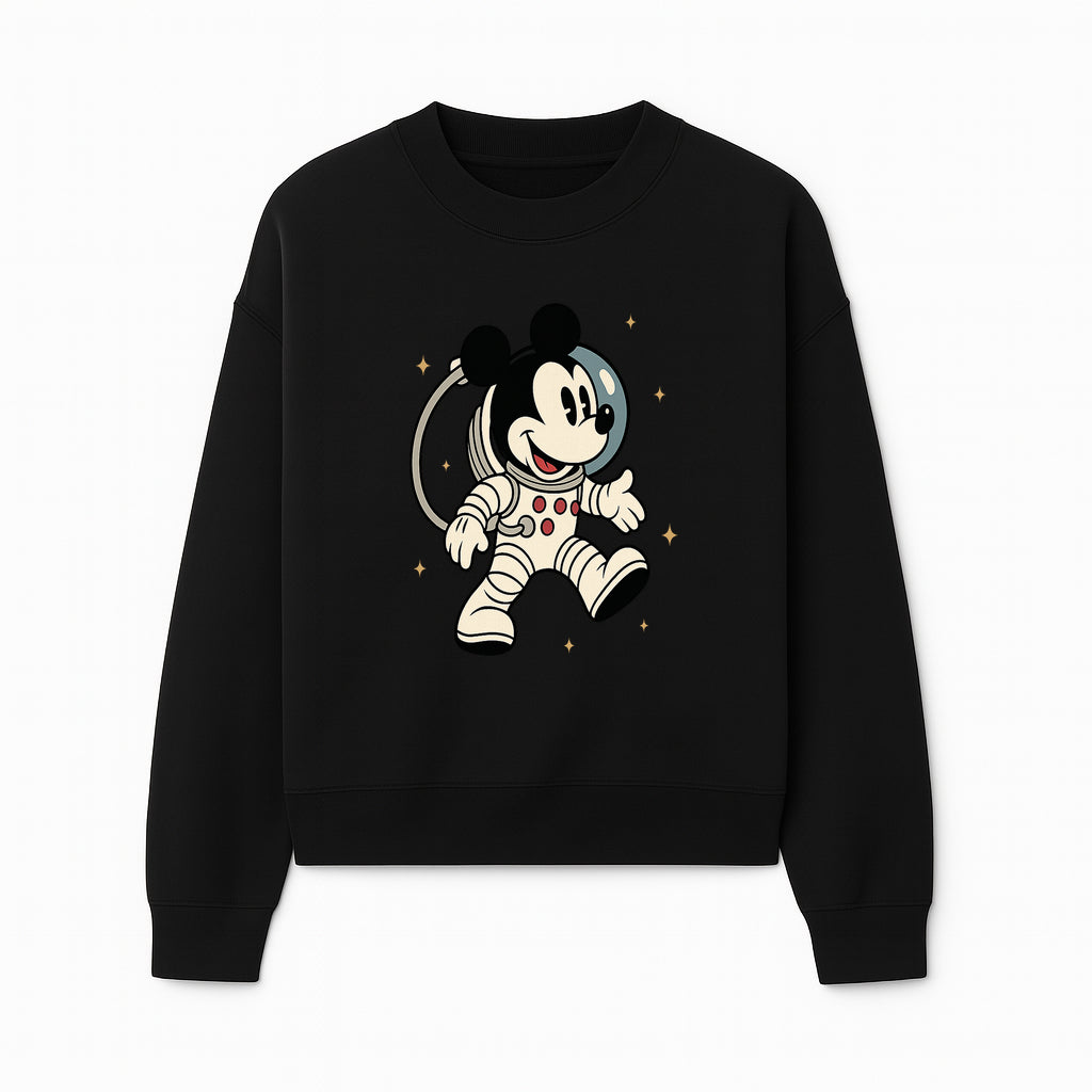 Astronaut Mickey Mouse T-Shirt, Cosmic Disney Apparel, Cute Space Adventure Design, Kid's & Adult Sizes Available - Sweatshirt 1758273129296.jpg