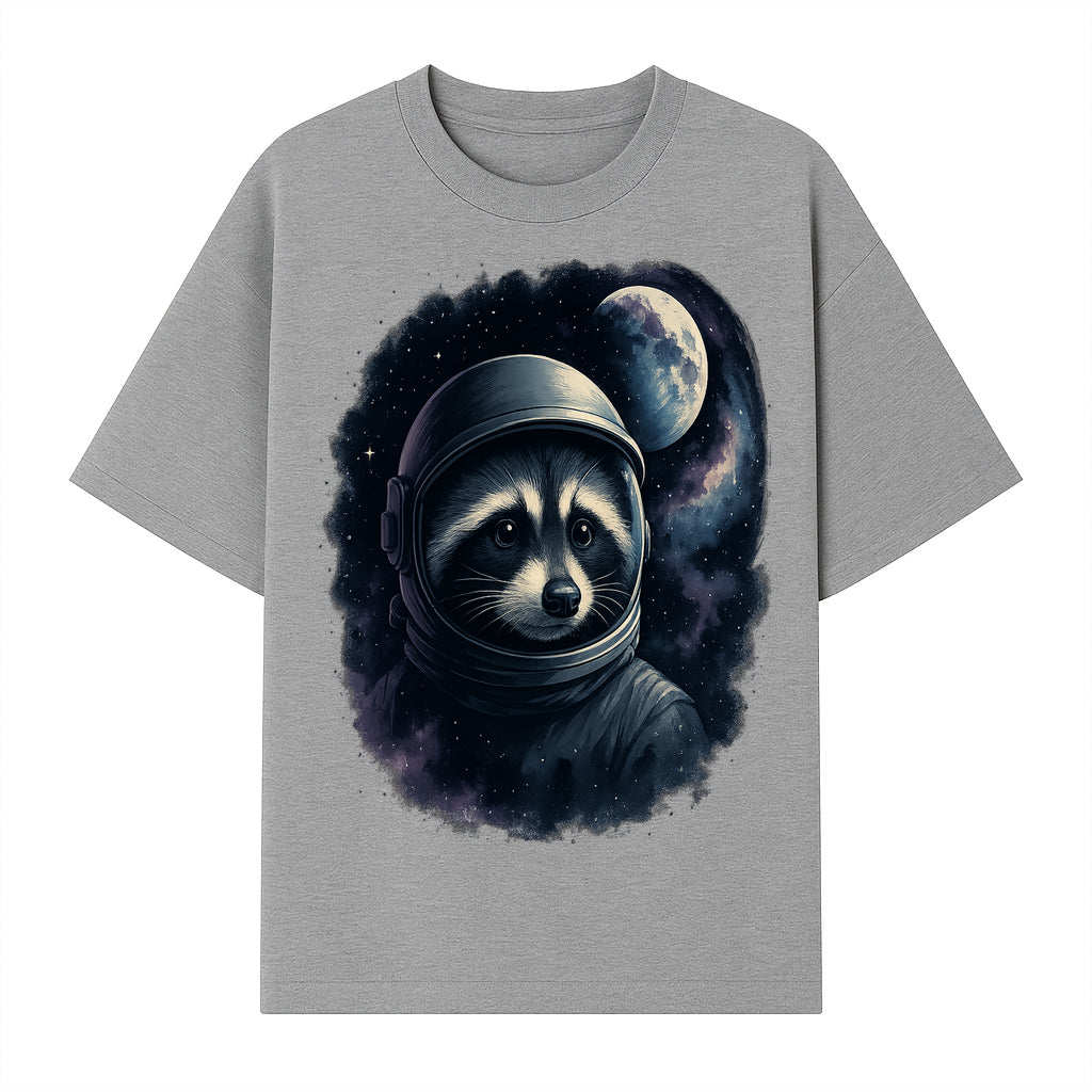 Astronaut Raccoon Illustration | Cosmic Space Art | Cute Space Animal Decor | Galaxy Wall Art | Unique Gift for Animal Lovers - T-shirt 1758273129398.jpg