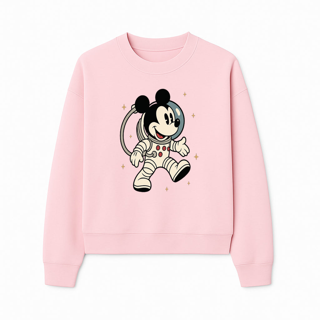 Astronaut Mickey Mouse T-Shirt, Cosmic Disney Apparel, Cute Space Adventure Design, Kid's & Adult Sizes Available - Sweatshirt 1758273130120.jpg